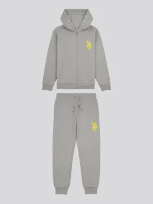 12CM DHM Zip Thru Hoodie and BB Jog Set Sharkskin