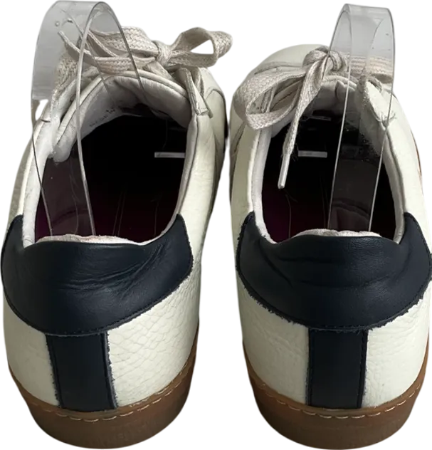 Air & Grace Cru Off White Ice And Navy Trainers UK 8 EU 41 👠