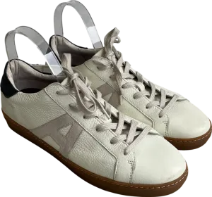 Air & Grace Cru Off White Ice And Navy Trainers UK 8 EU 41 👠