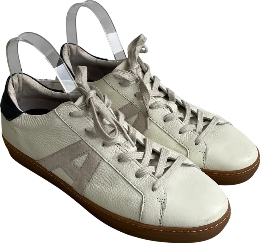 Air & Grace Cru Off White Ice And Navy Trainers UK 8 EU 41 👠