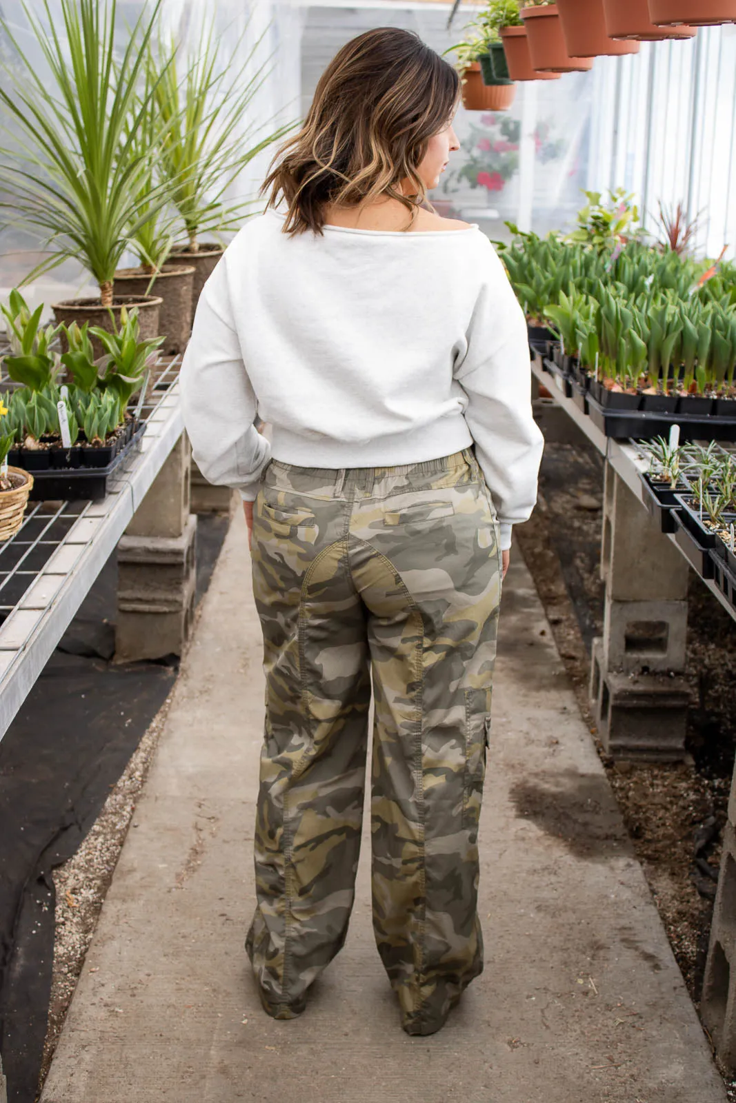 Alina Off Shoulder Cropped Sweatshirt