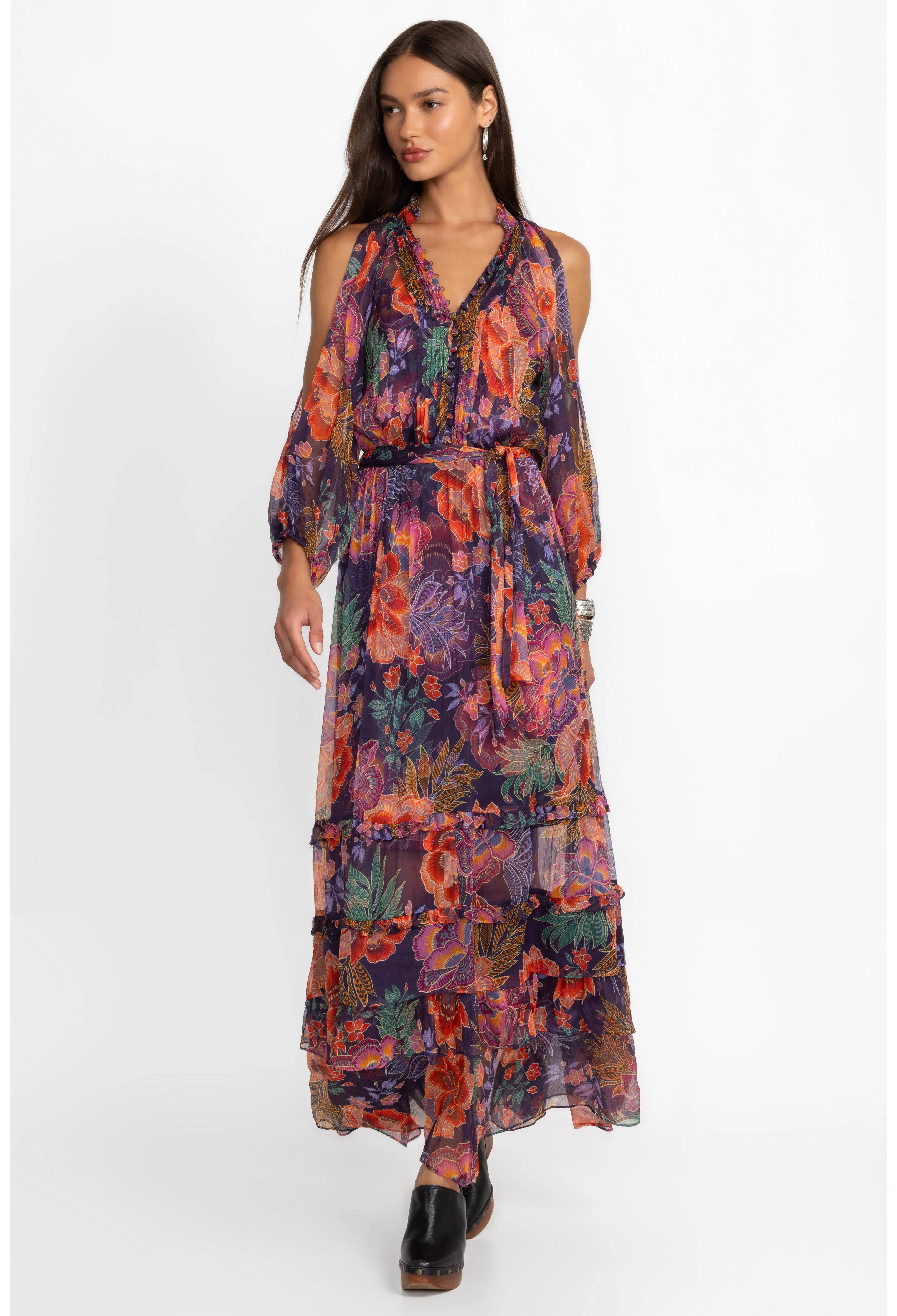 Ashlee Cold Shoulder Maxi Dress