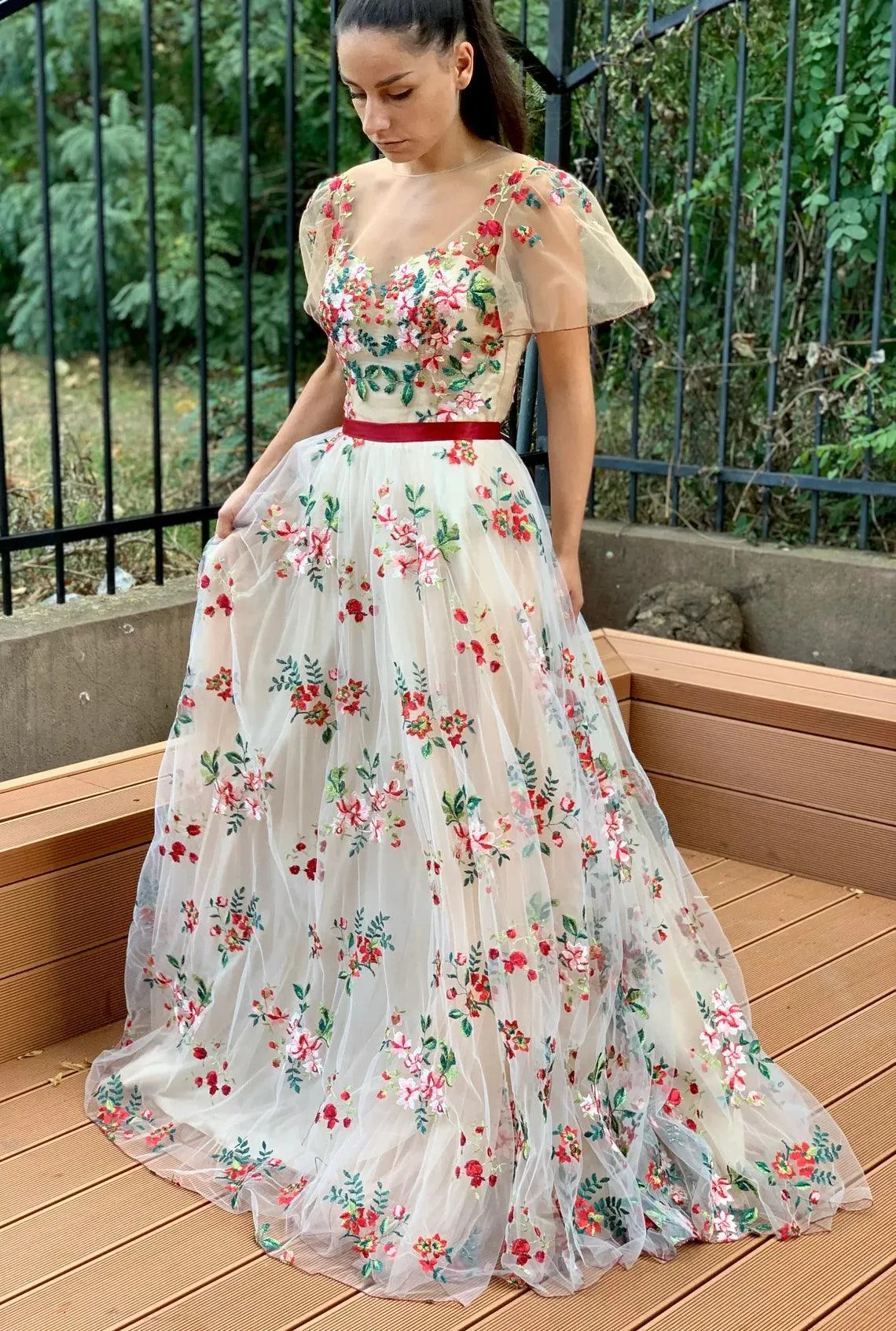 Botanical Blooms gown