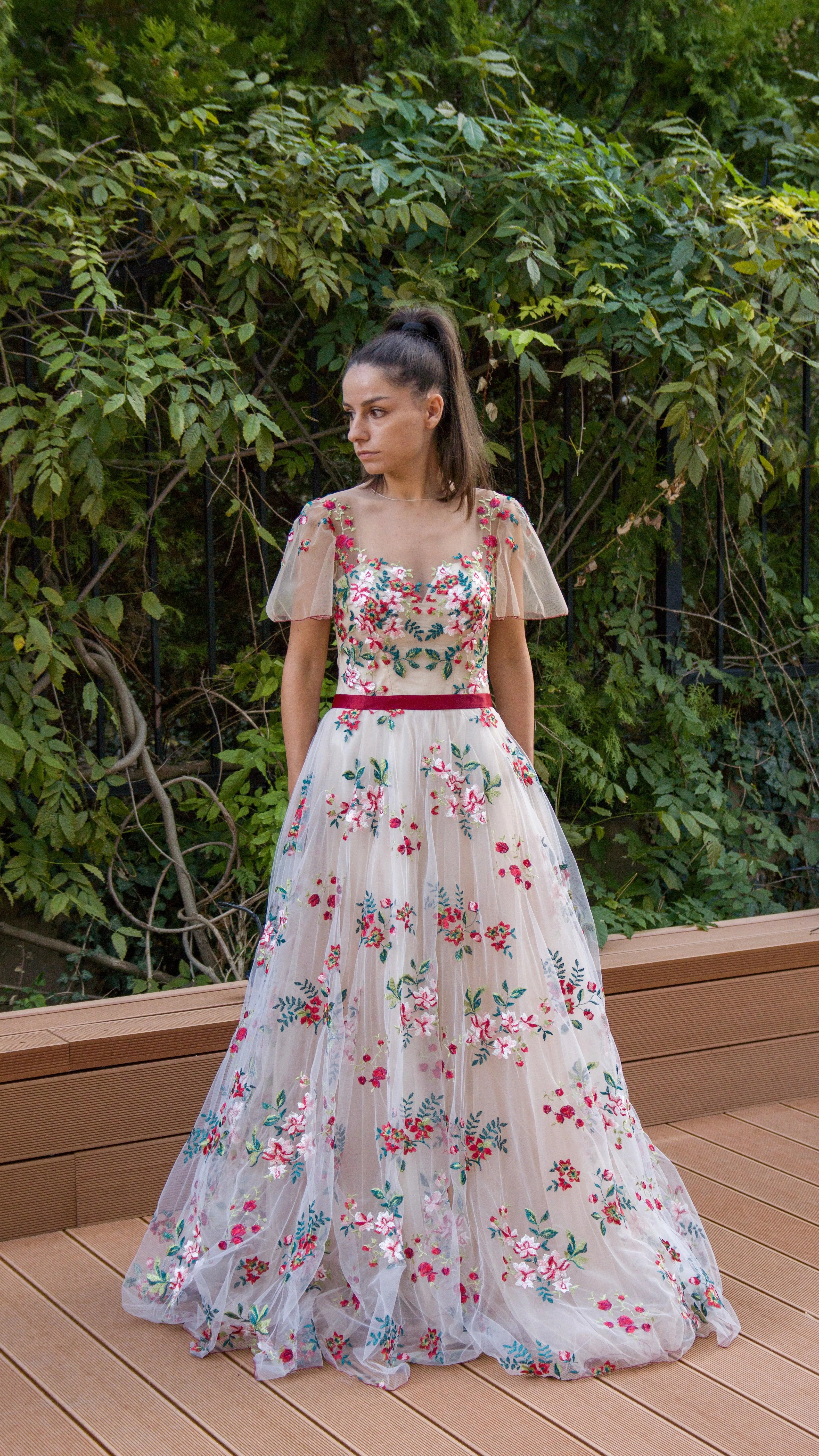 Botanical Blooms gown