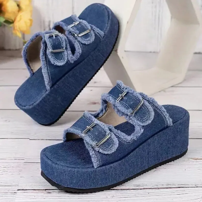 Chic Mid-Heel Summer Sandals