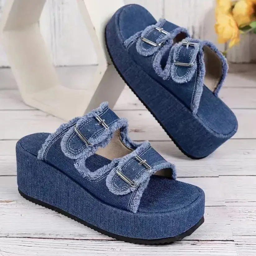 Chic Mid-Heel Summer Sandals
