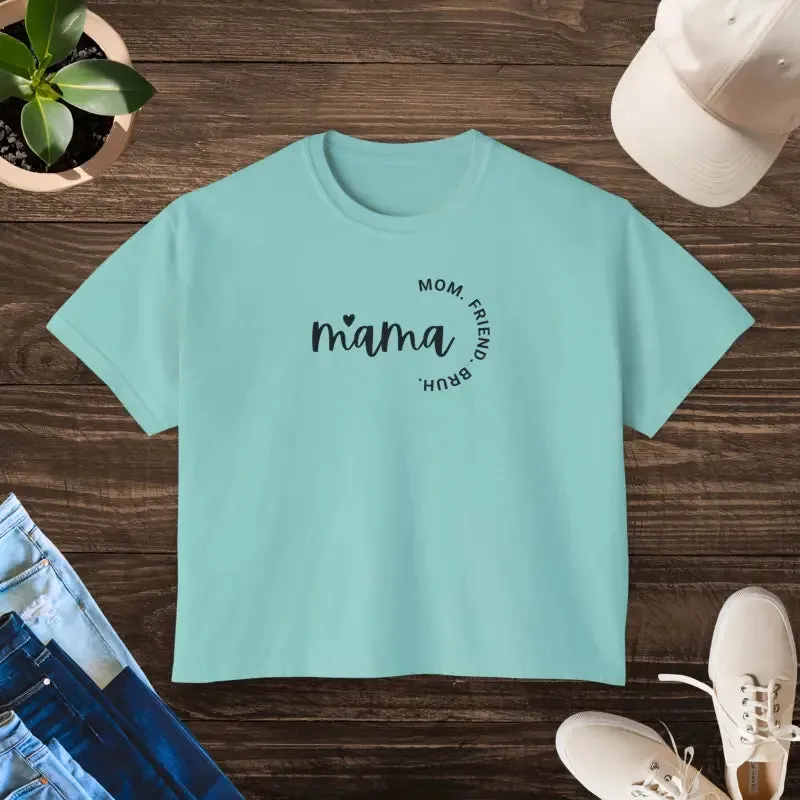 Chill Vibes Women Boxy Fit Tee Trendy Apparel