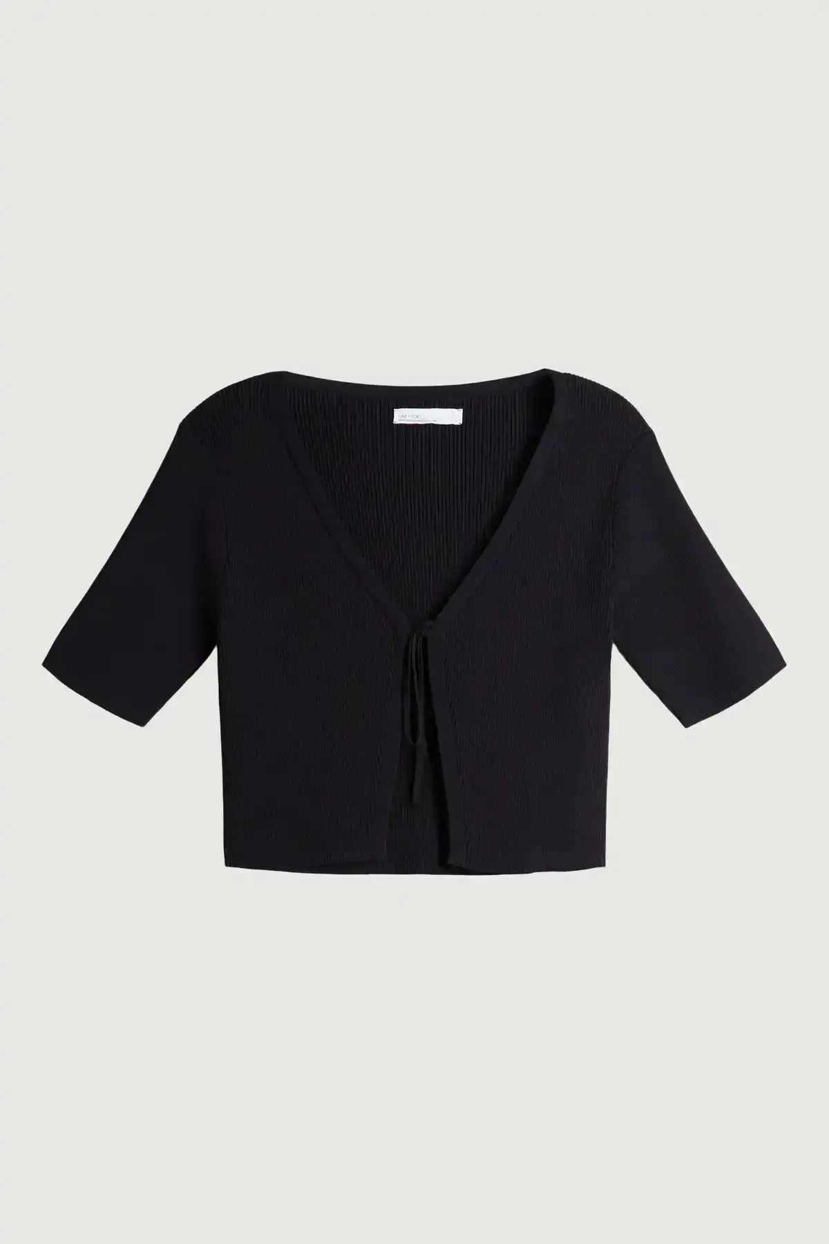 Cropped Open Front Cardigan