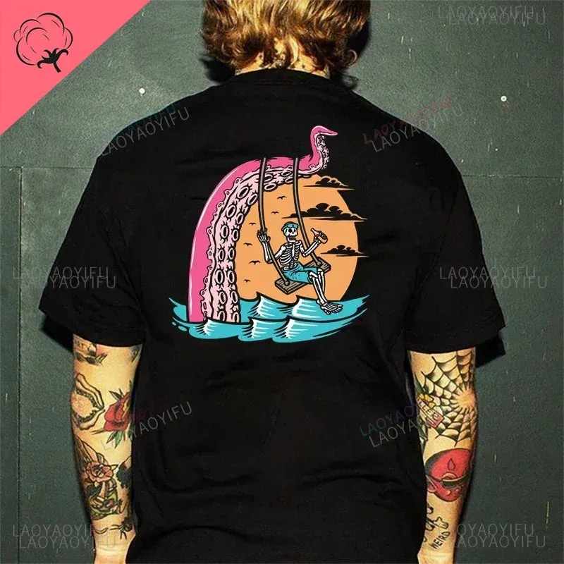 Dark Alchemy – Horror Punk Skull Graphic Tee for Rebels & Misfits