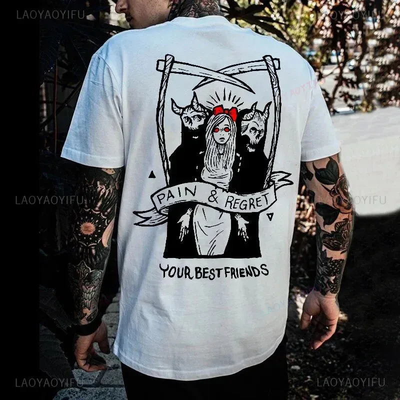 Dark Alchemy – Horror Punk Skull Graphic Tee for Rebels & Misfits