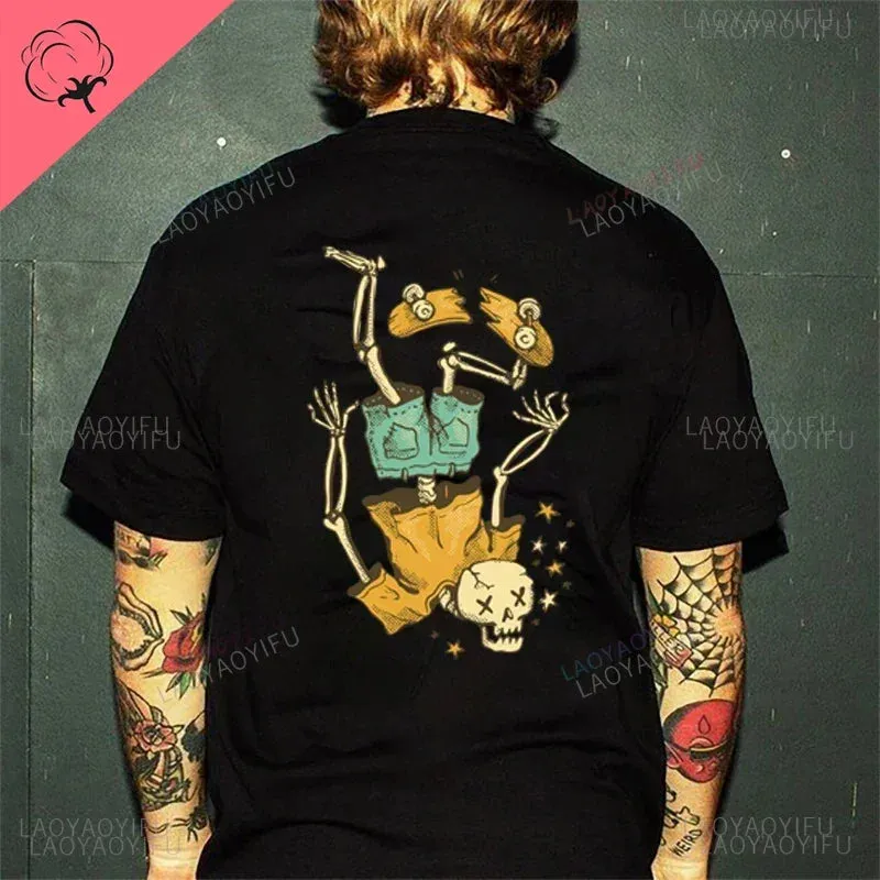 Dark Alchemy – Horror Punk Skull Graphic Tee for Rebels & Misfits