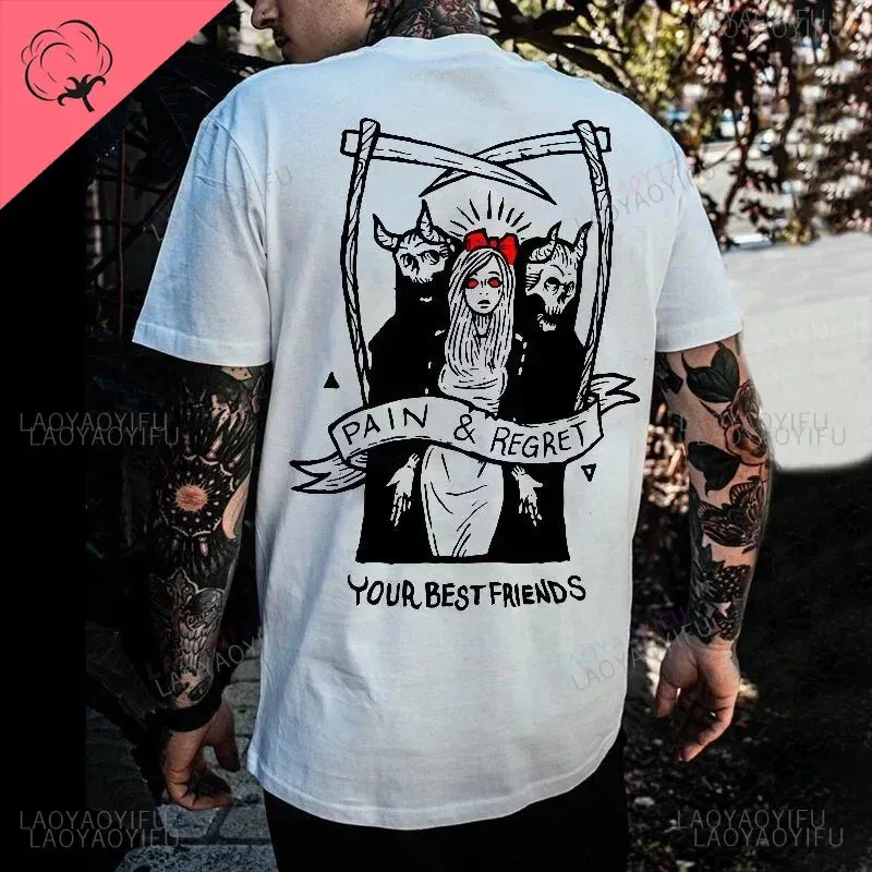Dark Alchemy – Horror Punk Skull Graphic Tee for Rebels & Misfits
