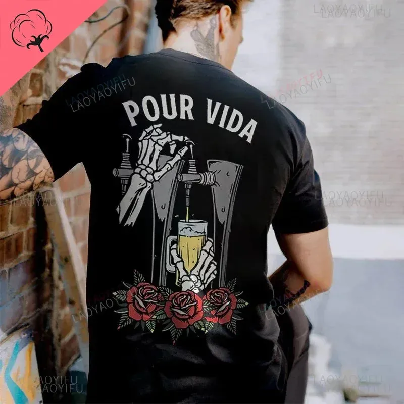Dark Alchemy – Horror Punk Skull Graphic Tee for Rebels & Misfits