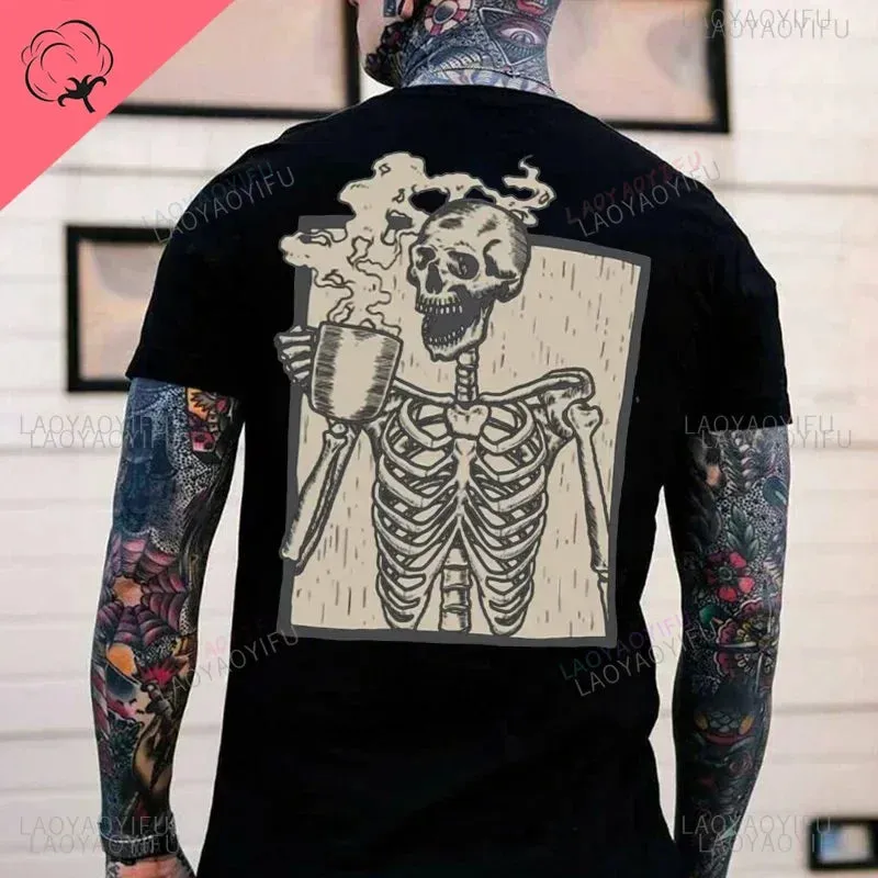 Dark Alchemy – Horror Punk Skull Graphic Tee for Rebels & Misfits