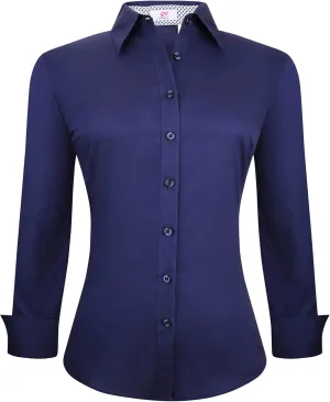 Esabel.C Womens Button Down Shirts Long Sleeve Regular Fit Stretch Work Blouse