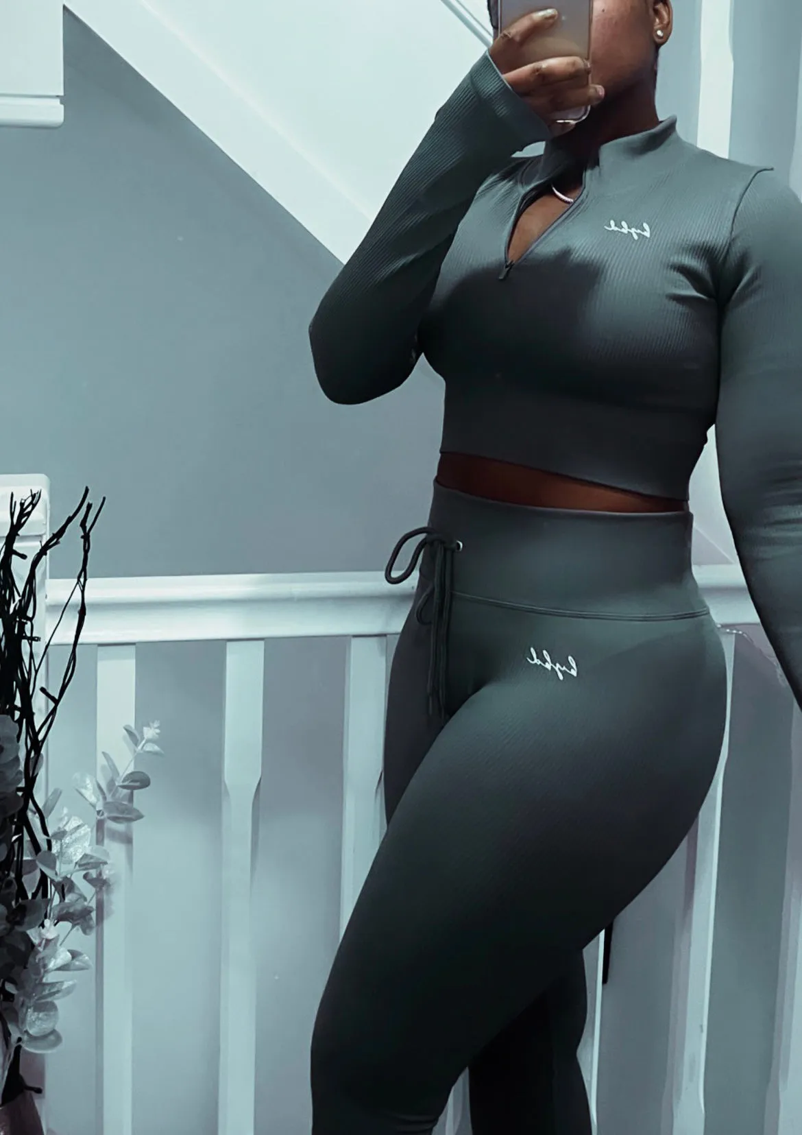 Graya  Ribbed Activewear Set