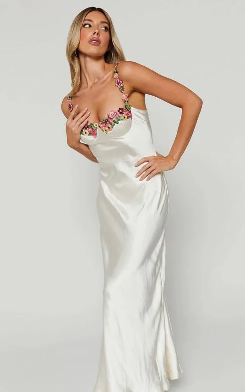 Ivory Blossom Maxi Dress