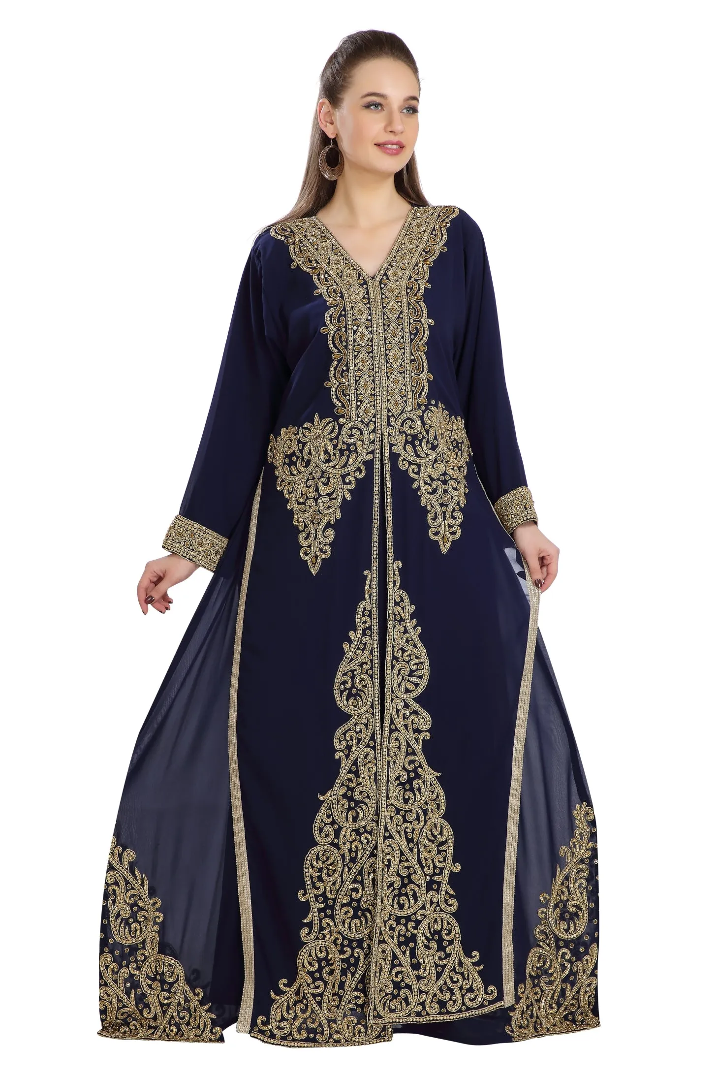 Jalabiya Gown Luxe Kaftan Dress