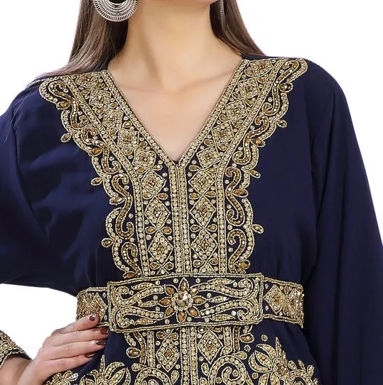 Jalabiya Gown Luxe Kaftan Dress