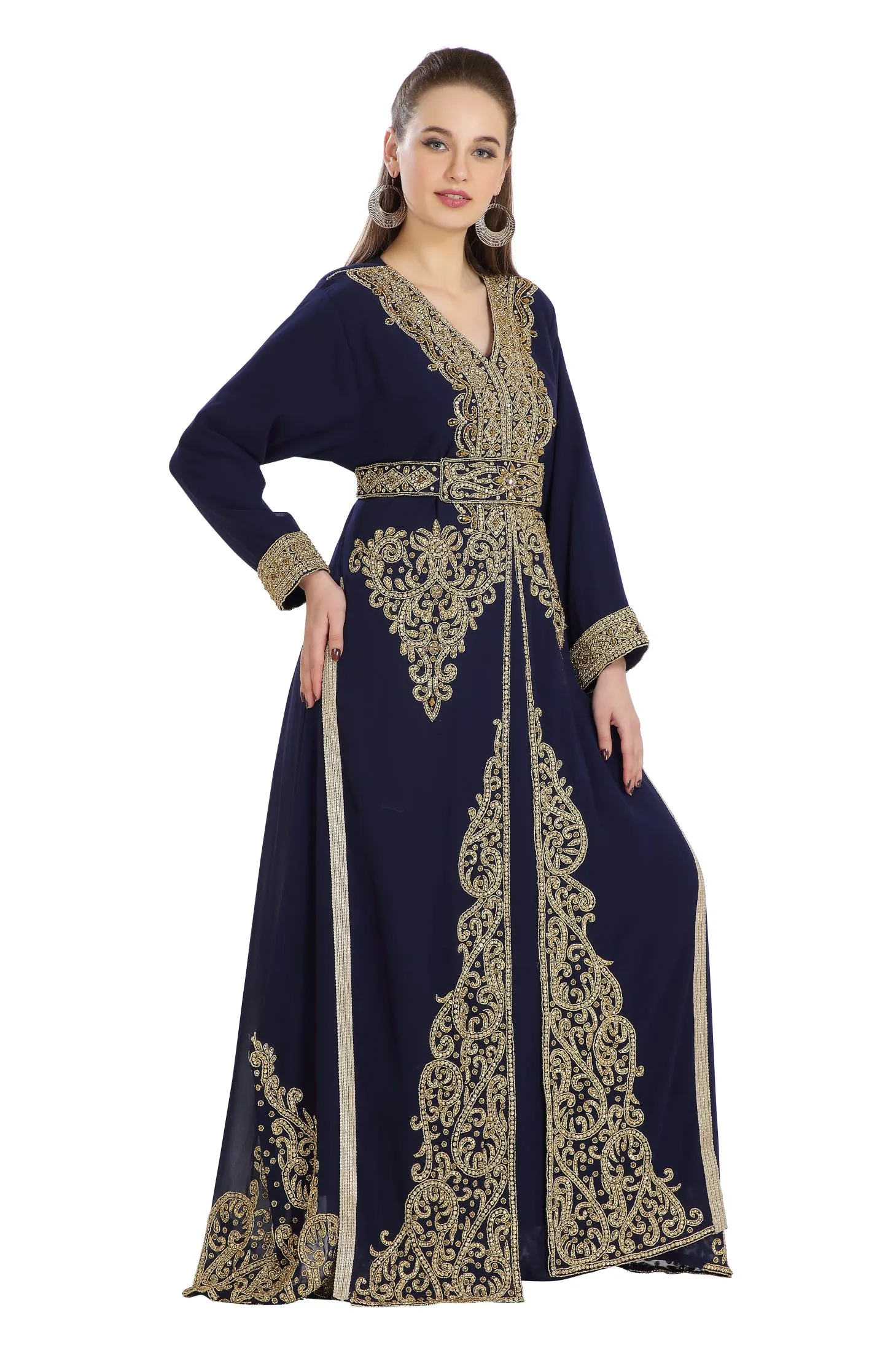 Jalabiya Gown Luxe Kaftan Dress