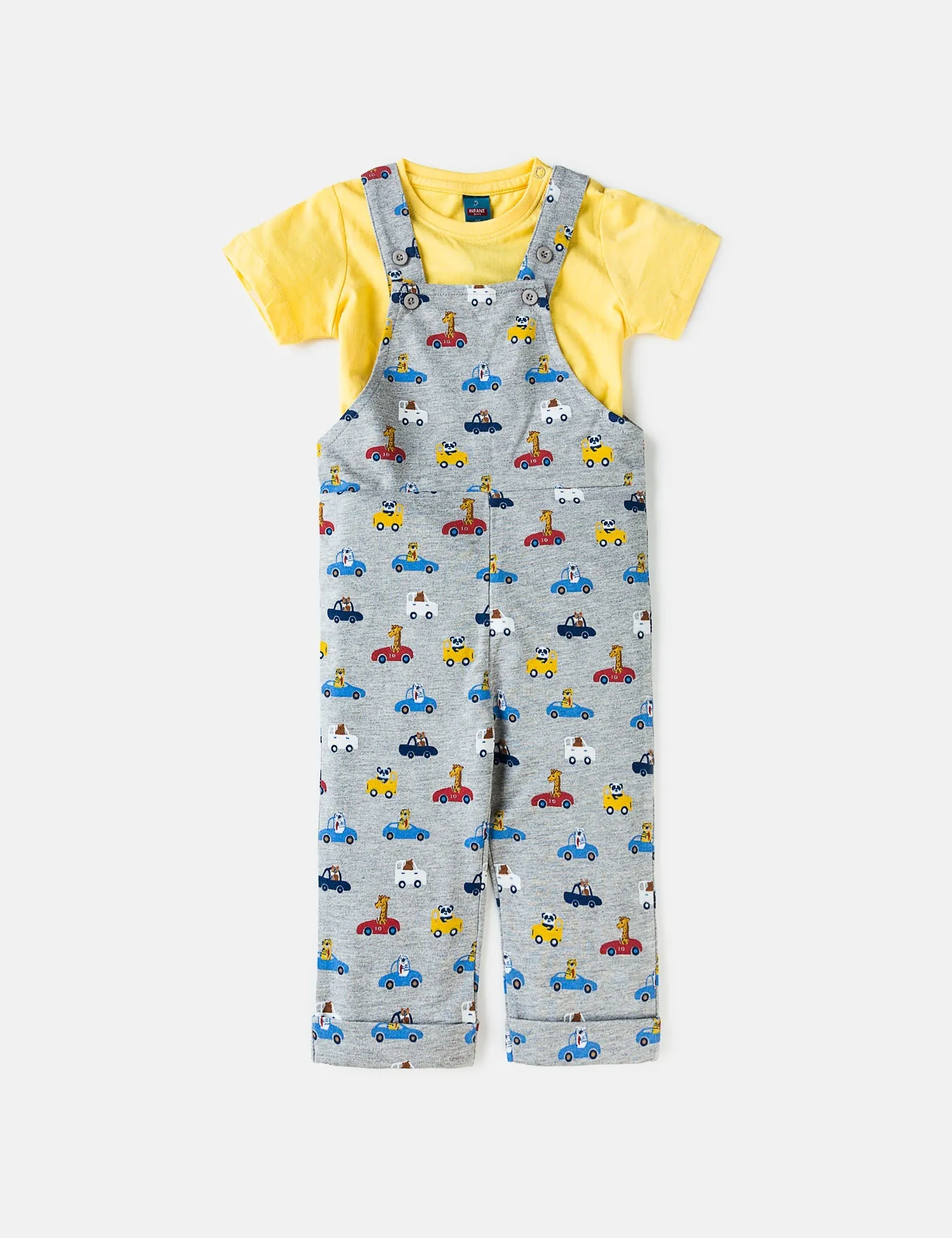 Knit Dungaree Set