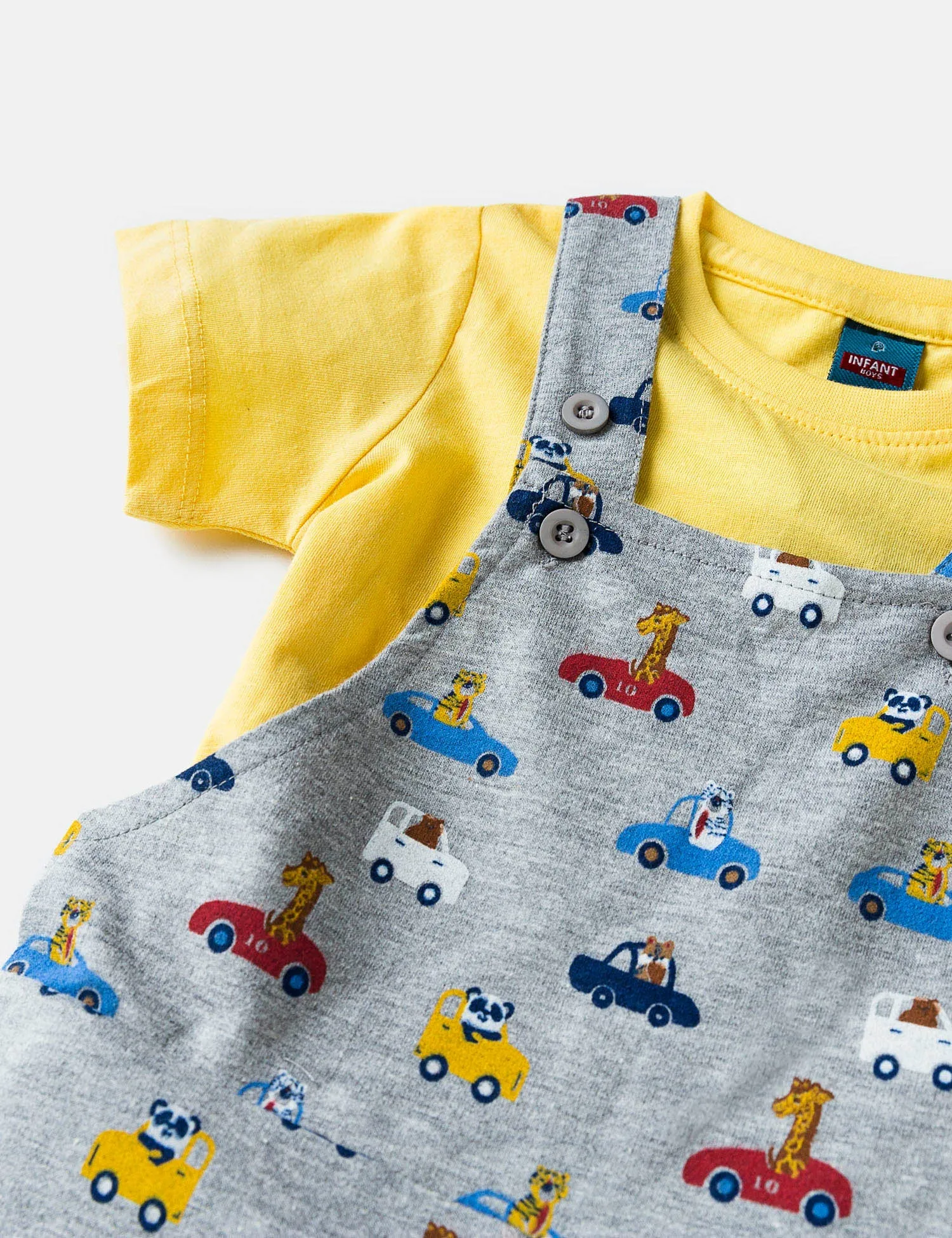 Knit Dungaree Set