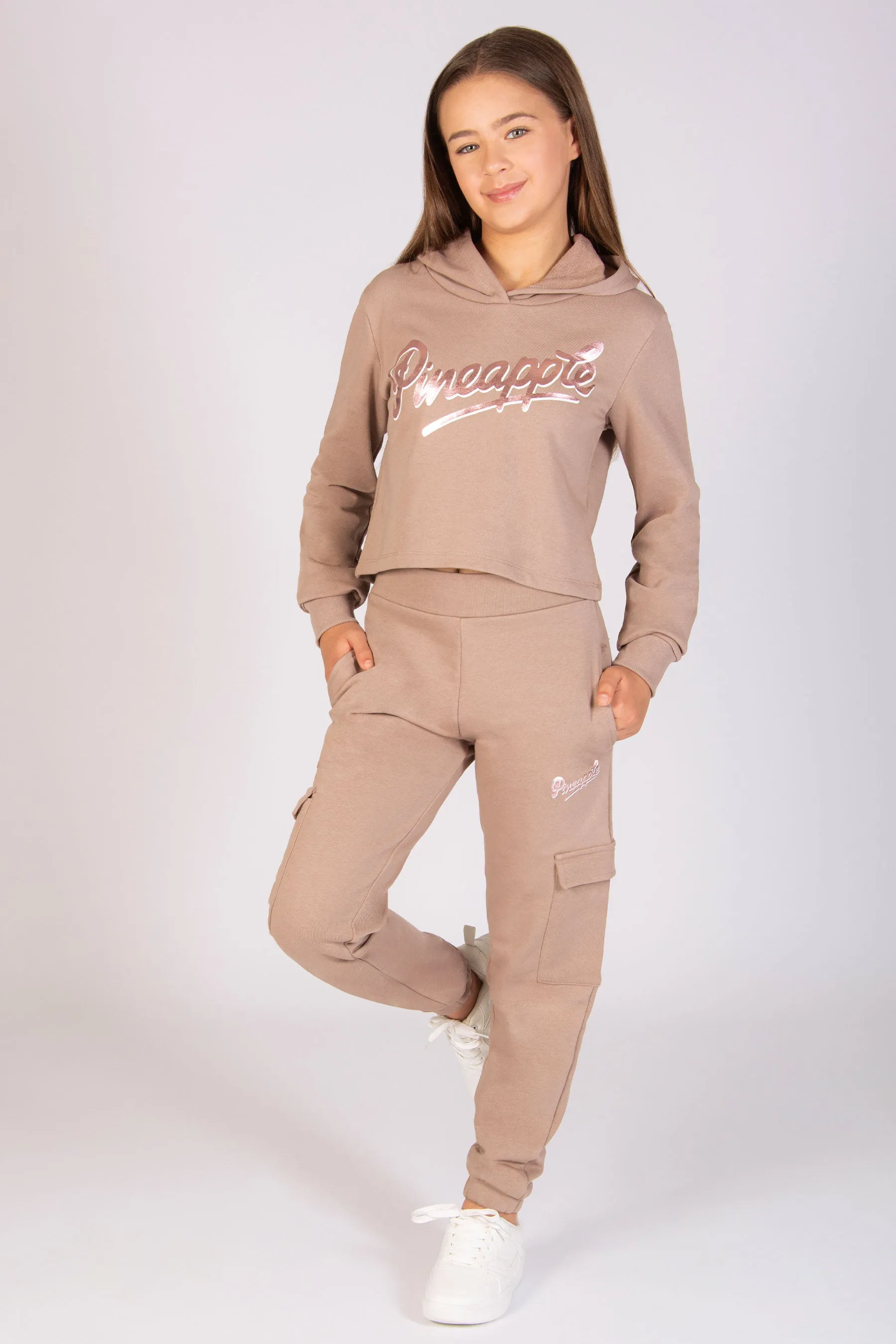 Logo Crop Hoodie
