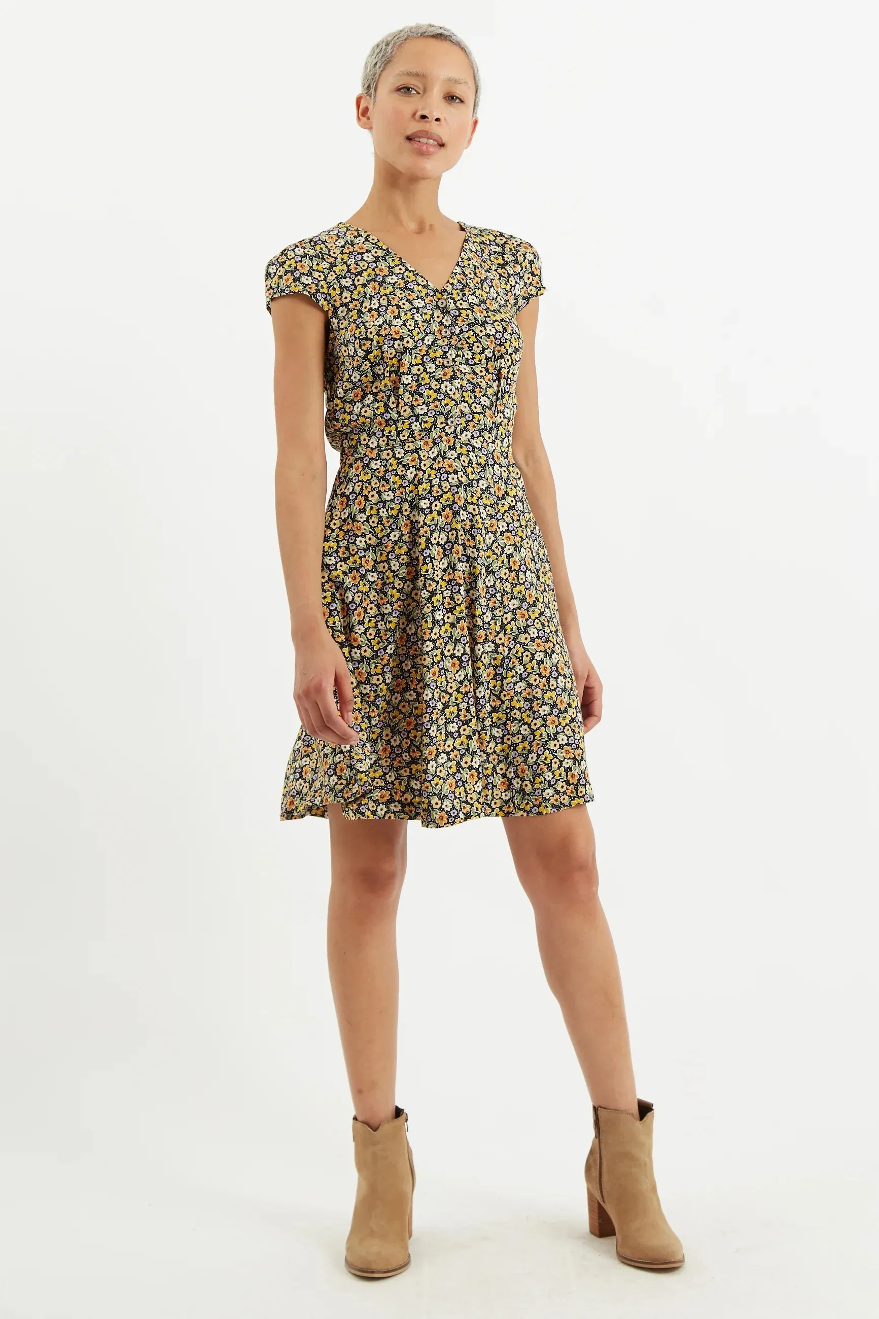 Louche Cathleen Santa Fe Floral Mini Dress