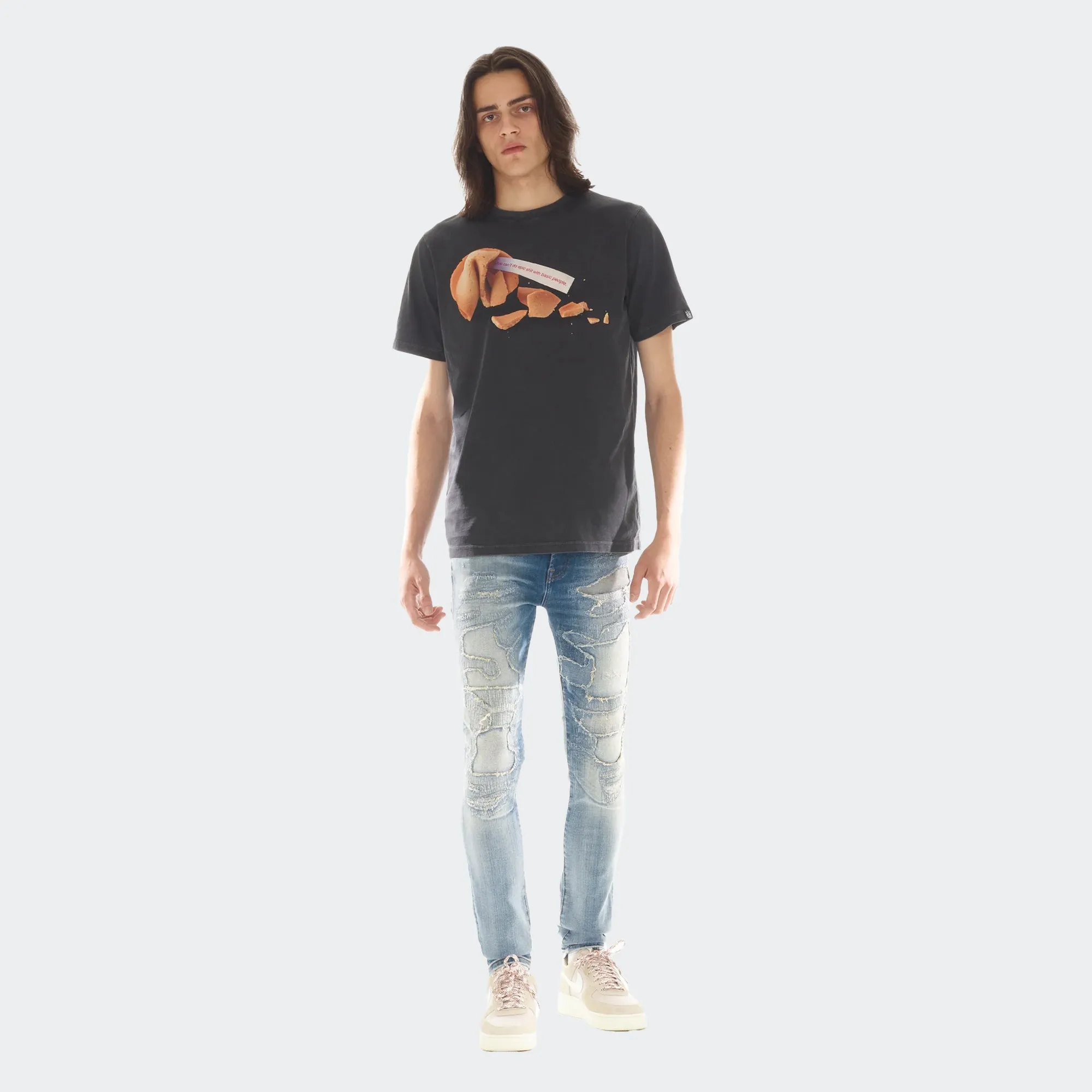 Men's Cult of Individuality Fortune Tee Vintage Charcoal
