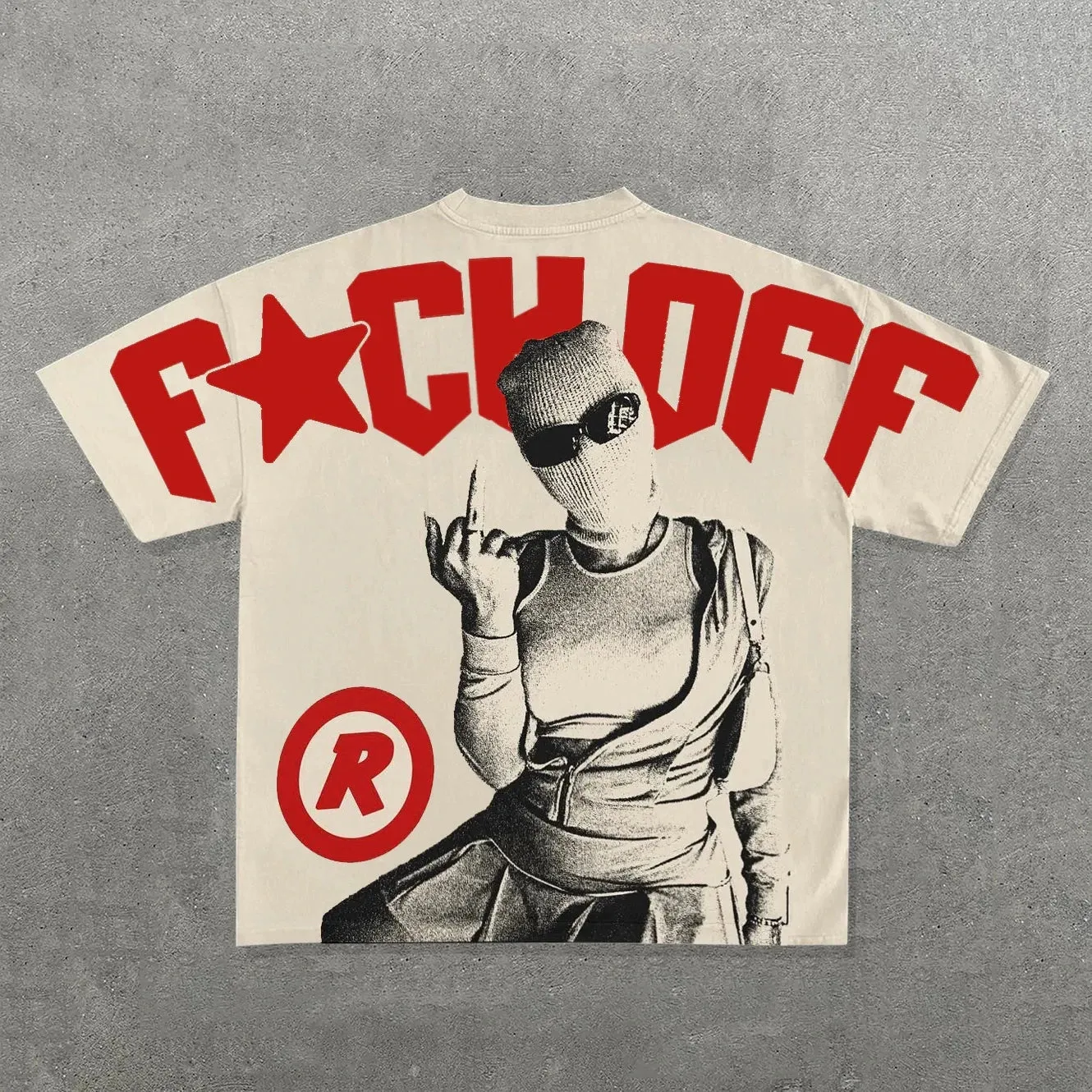 Men’s Punk Hip Hop Graphic T-Shirt – Vintage Y2K Harajuku Goth Oversized Streetwear
