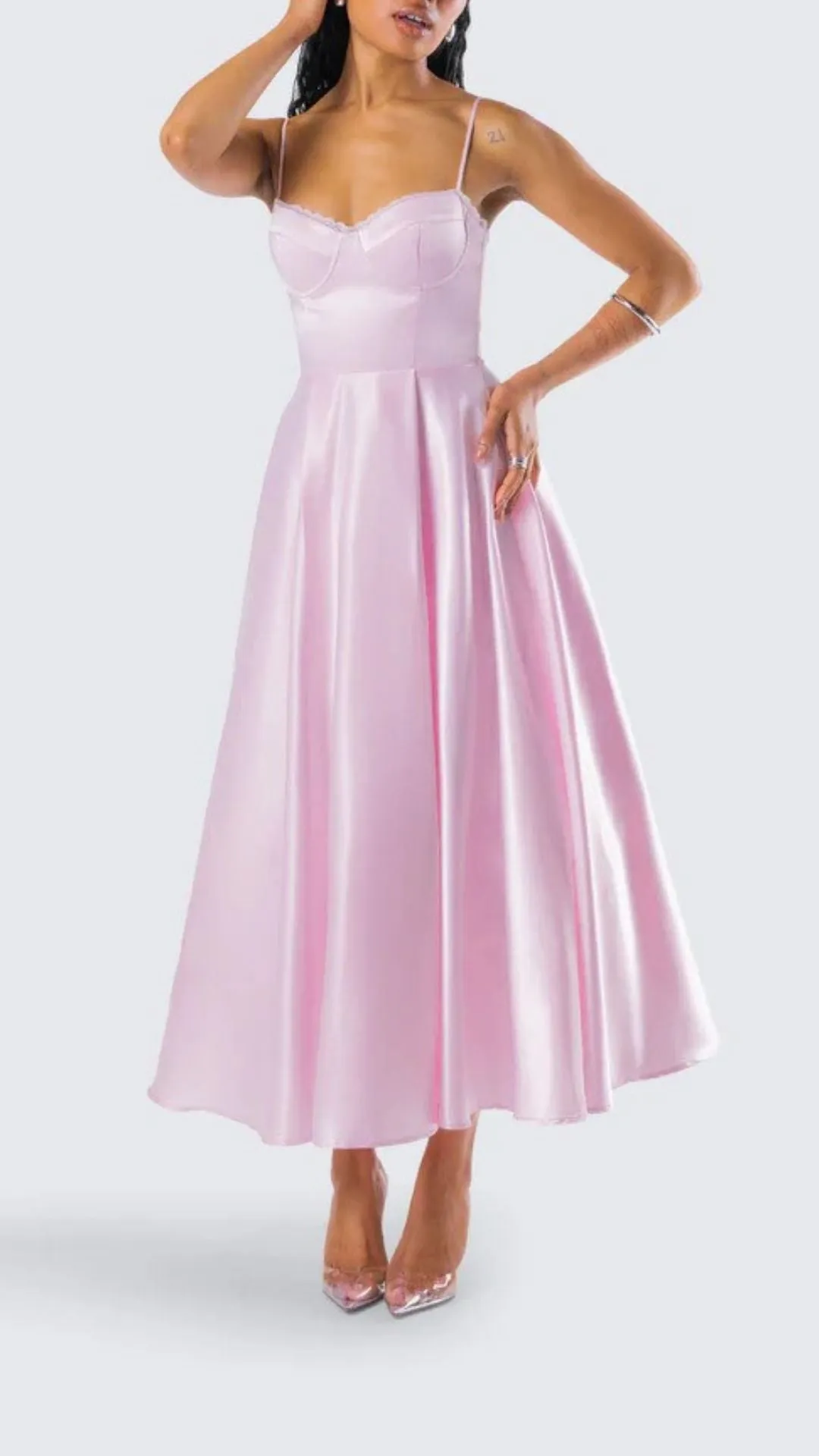 Mystery Girl Satin Dress
