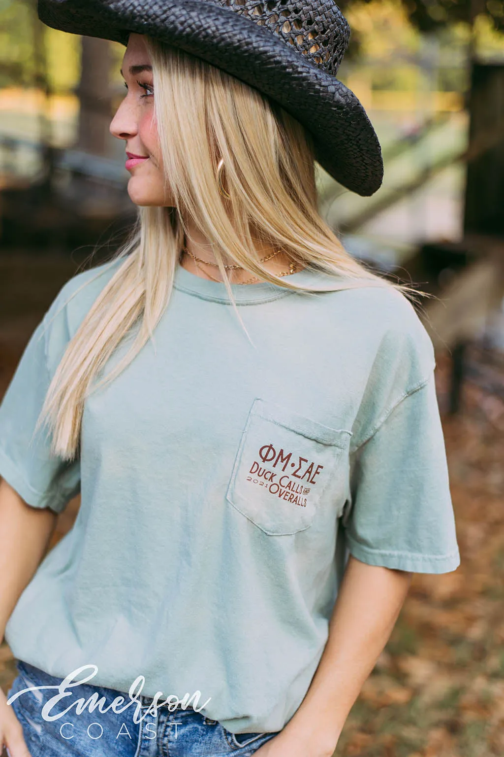 Phi Mu Duck Calls And Overalls Function Tee