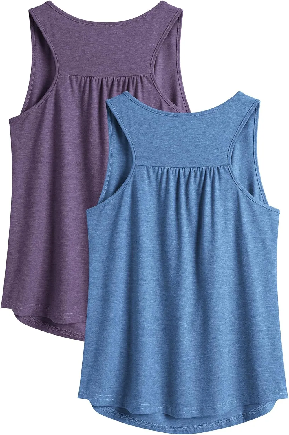 PINSPARK Workout Tank Tops for Women Racerback Loose Fit Yoga Top Sleeveless Gym Shirt Running Athletic Tanks Pack S-3XL
