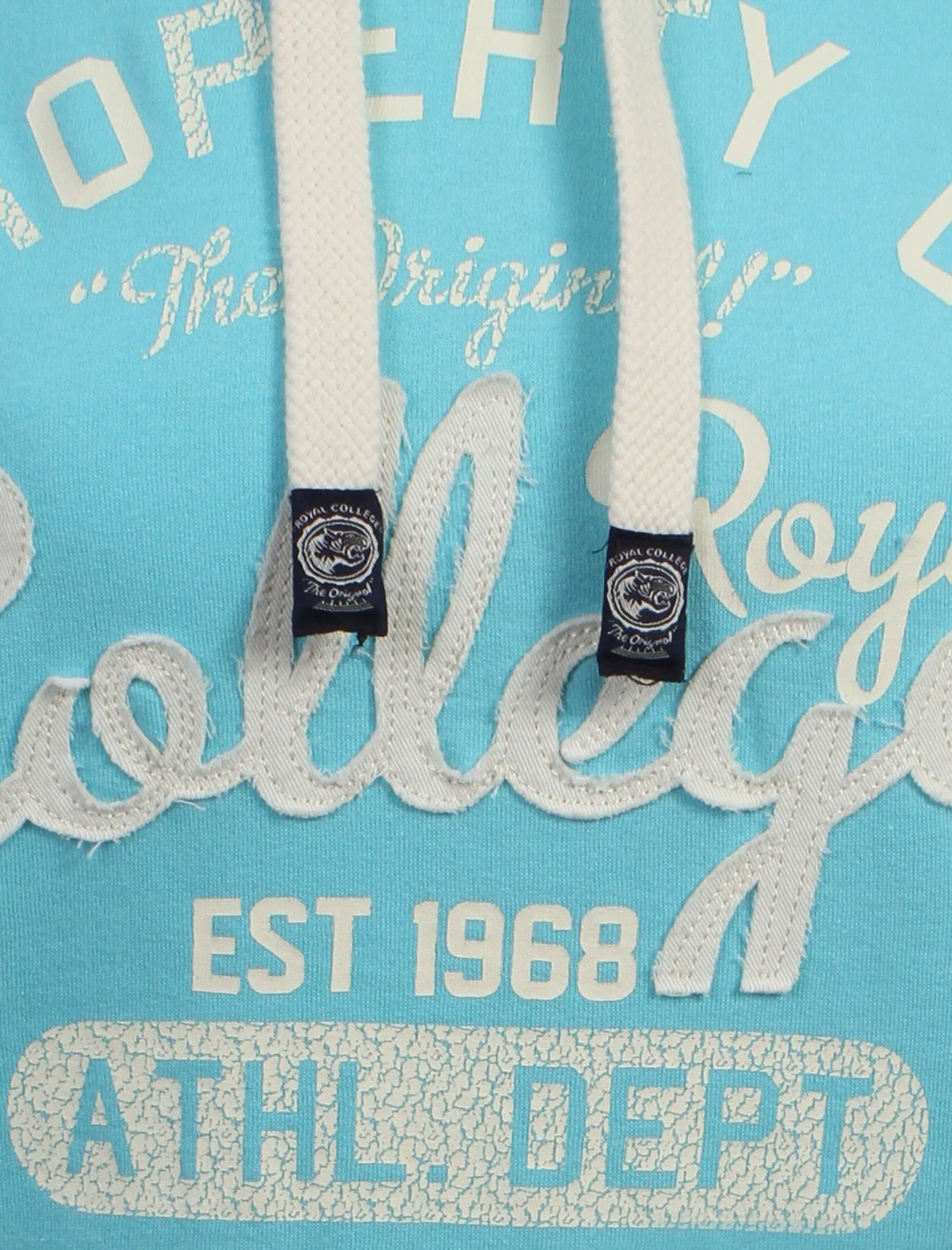 Royal College Pullover Hoodie in Turquoise - TBOE (Guest Brand)