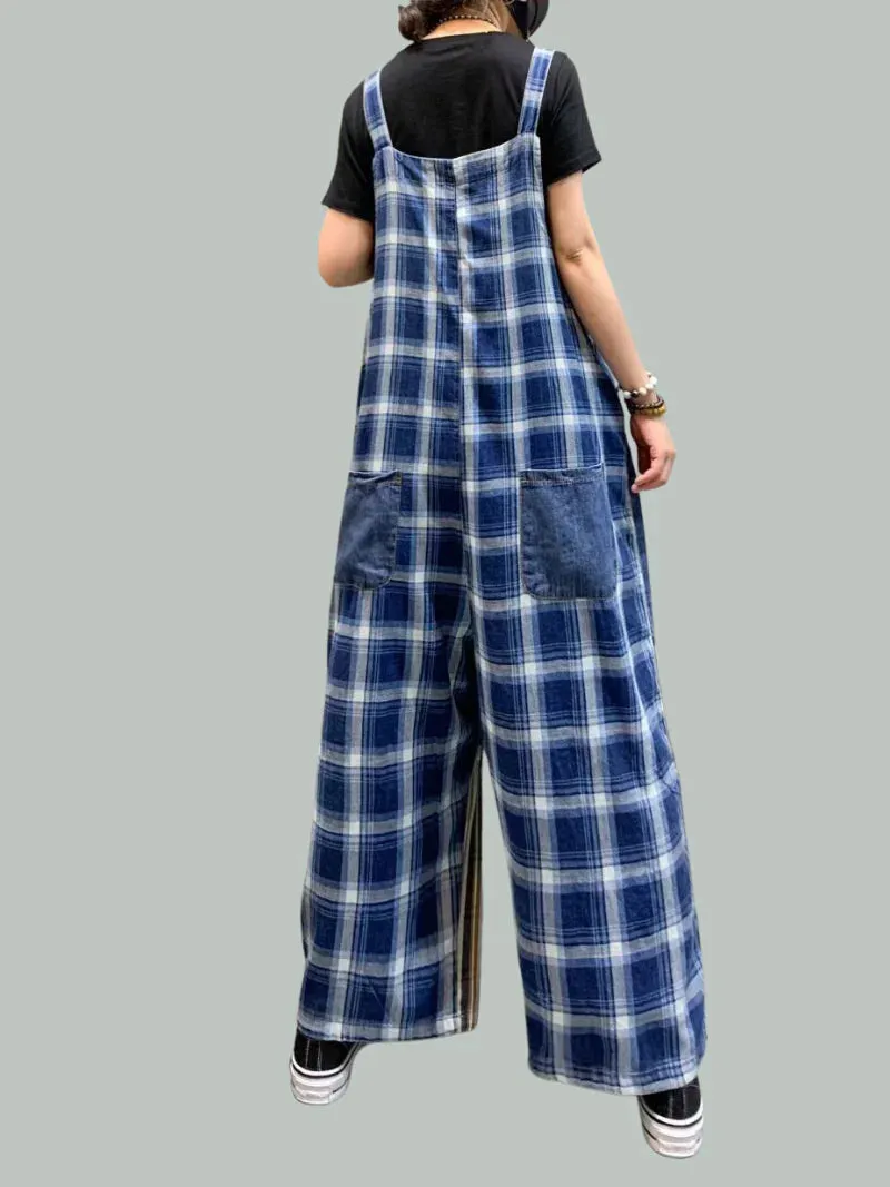 Stripped Vintage Overalls Dungarees