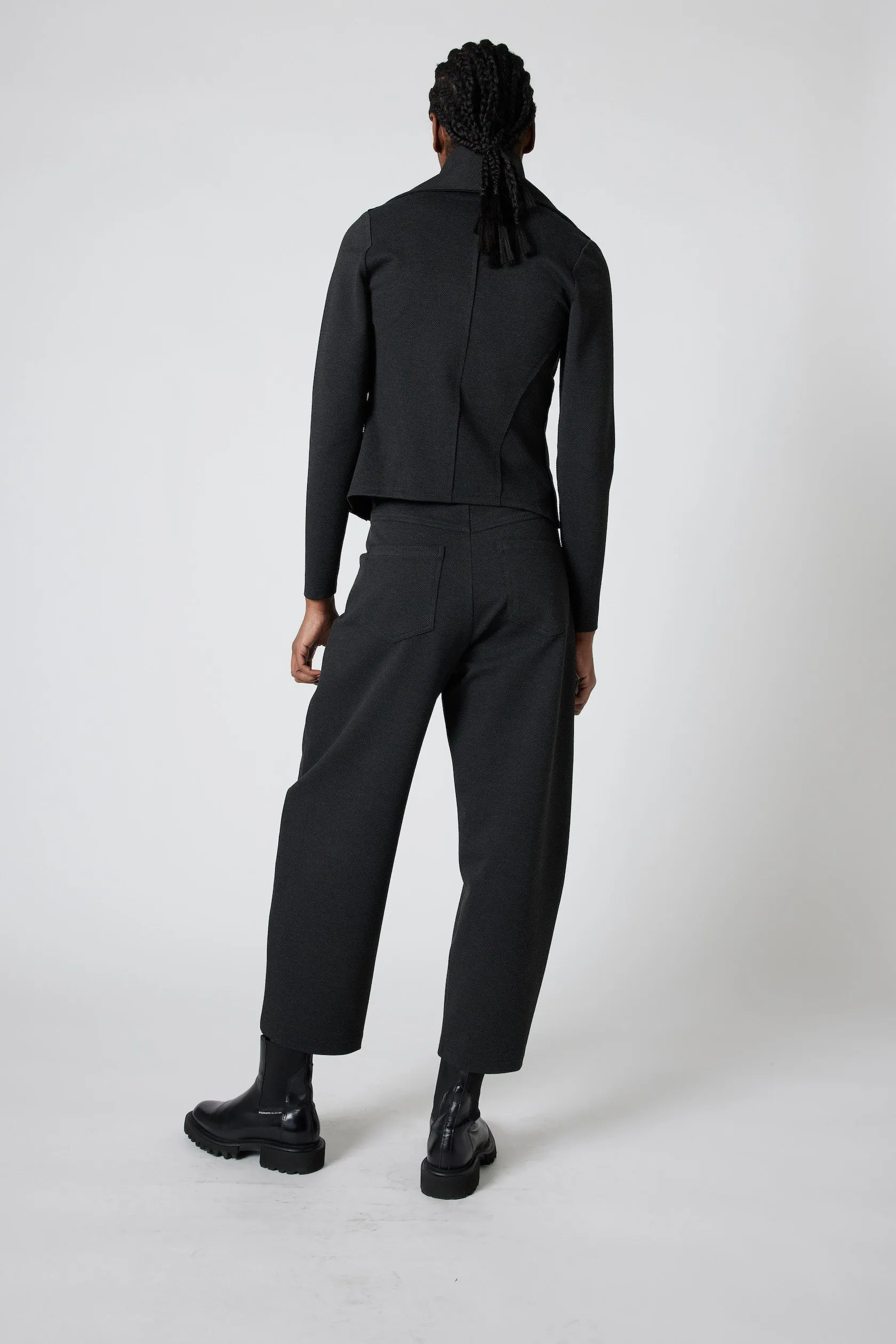 The Textured Visionary Barrel Leg Pants
