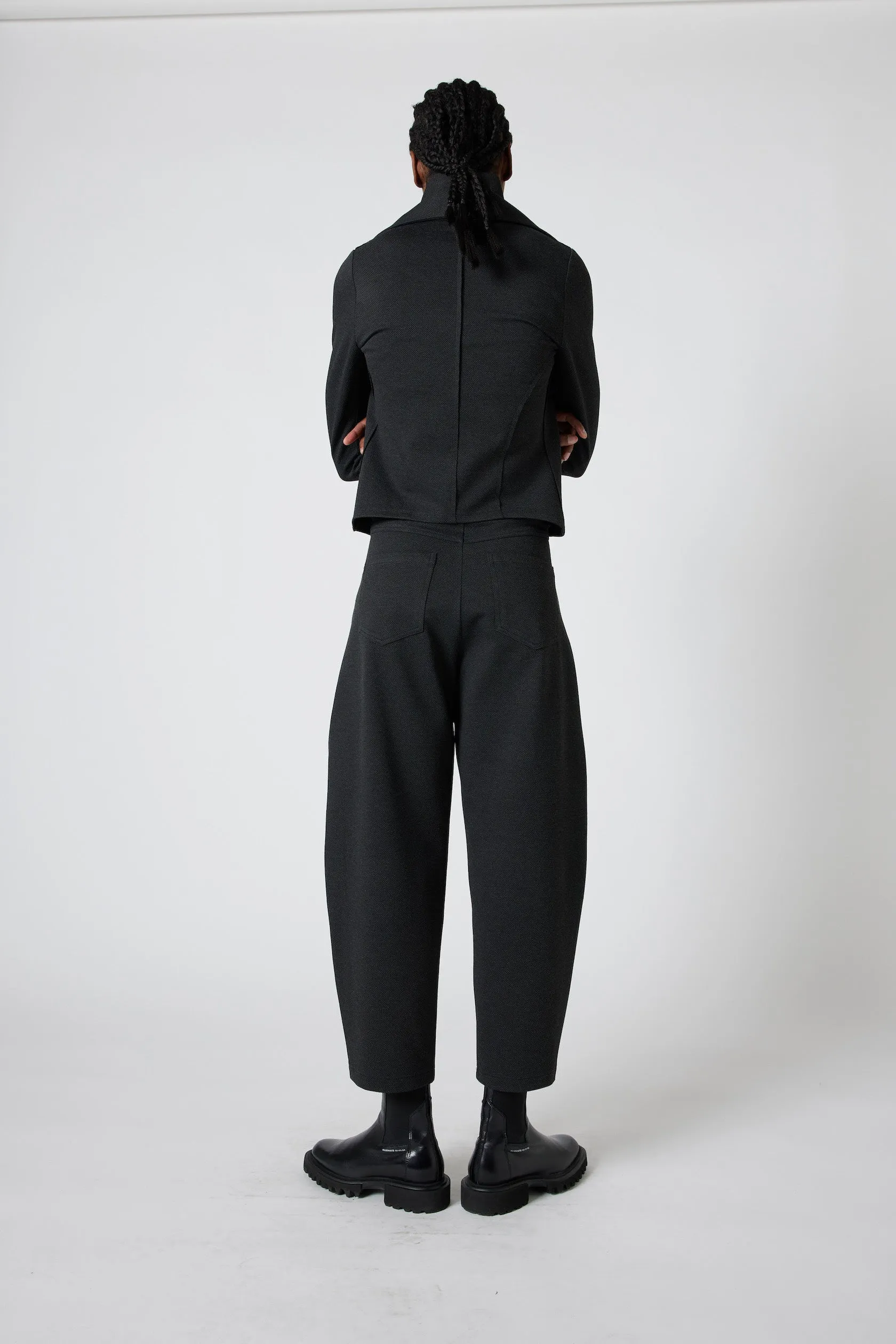 The Textured Visionary Barrel Leg Pants
