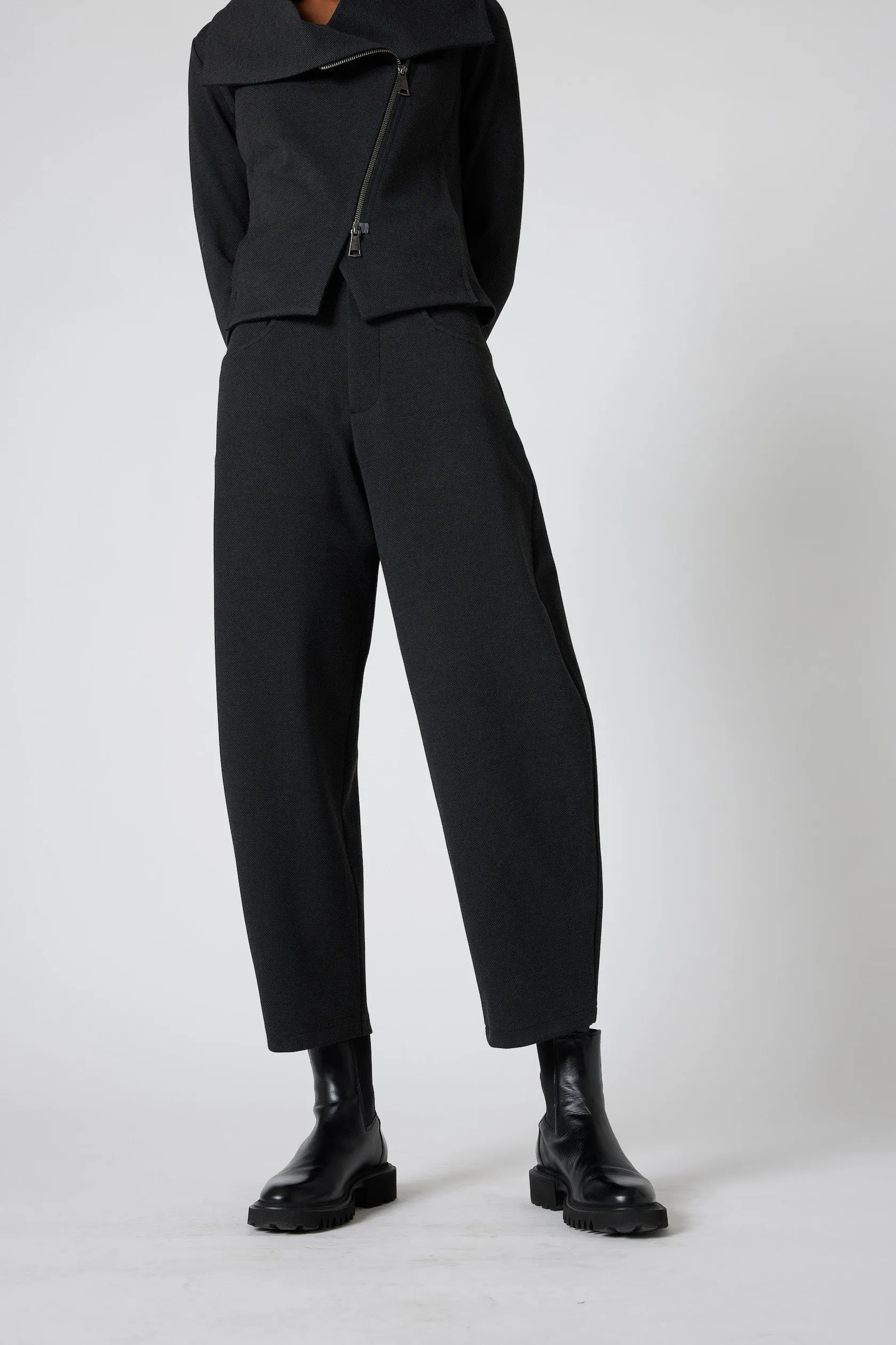 The Textured Visionary Barrel Leg Pants