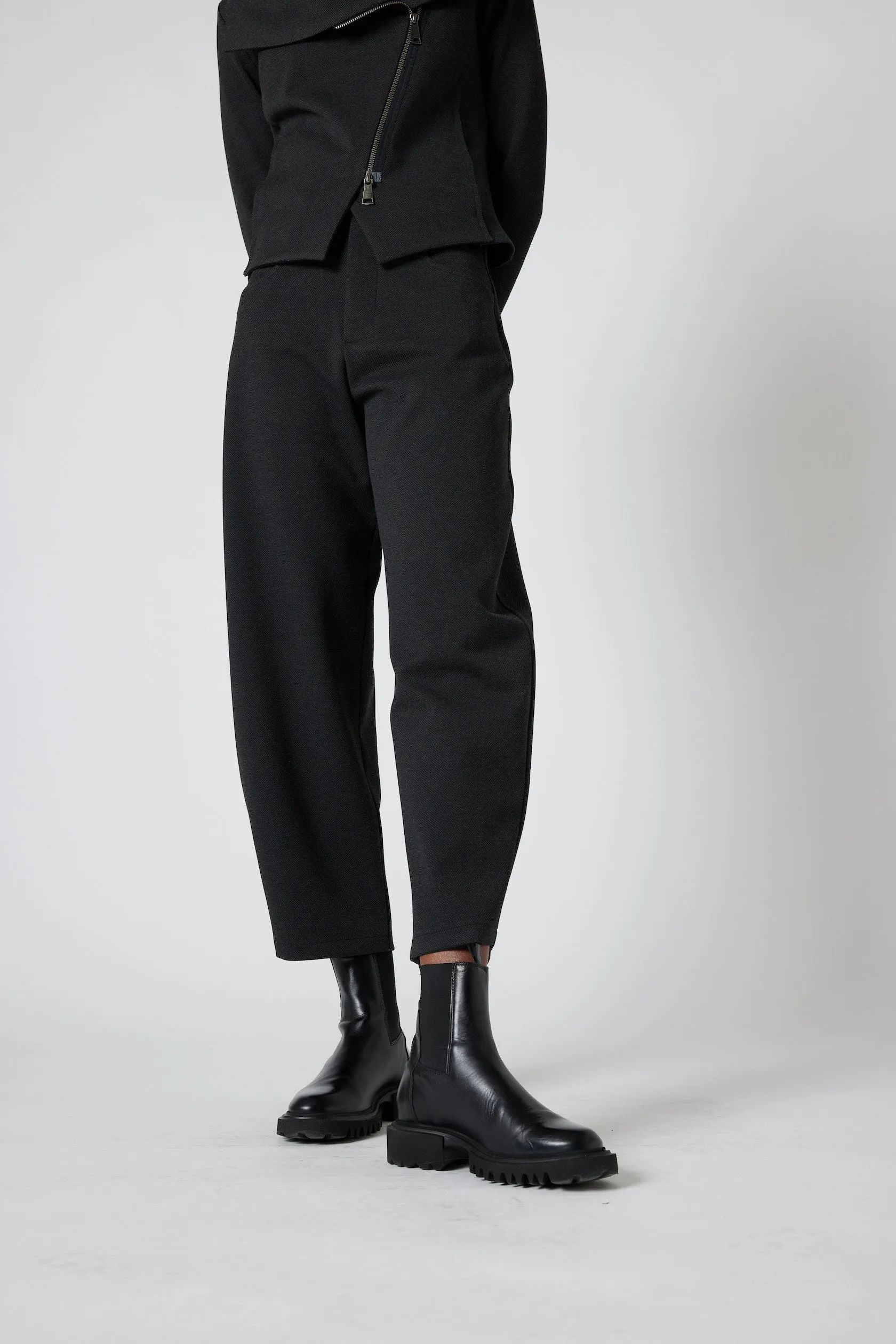 The Textured Visionary Barrel Leg Pants